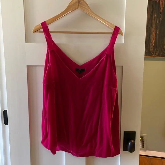 j crew pink velvet dress NWT J. Crew Full Velvet Pink Tulip Hem Long